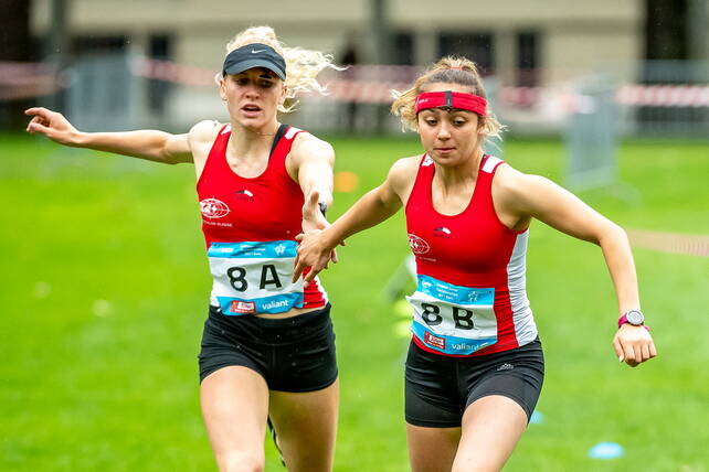 Laser-Run Staffel Damen: Lea Egloff und Anna Jurt